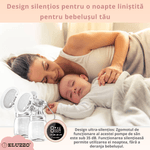 Jucarii, Copii si Bebe - Maternitate - Pompe de san - Pompa de San Electrica ELUZZO®, Portabila, Utilizare fara Maini, Stimulare prin Masaj si Extragere - Infinity.ro