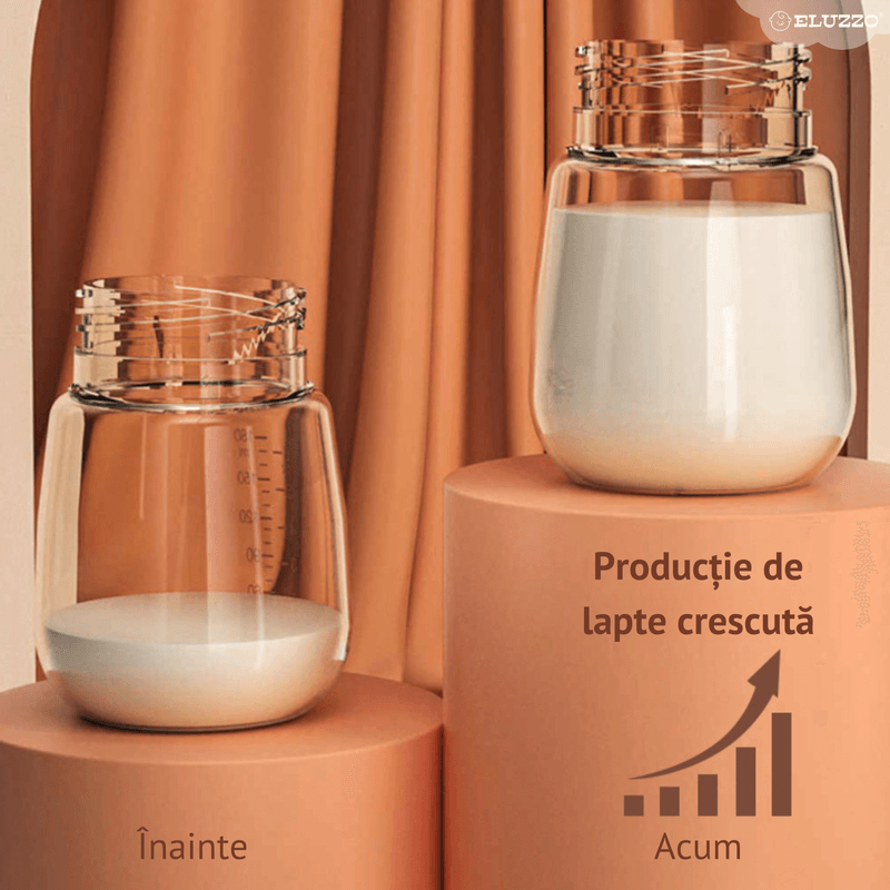 Jucarii, Copii si Bebe - Maternitate - Pompe de san - Pompa de San Electrica Bilaterala ELUZZO®, Afisaj Digital, Stimulare prin Masaj si Extragere, 3 Moduri de Masaj - Infinity.ro