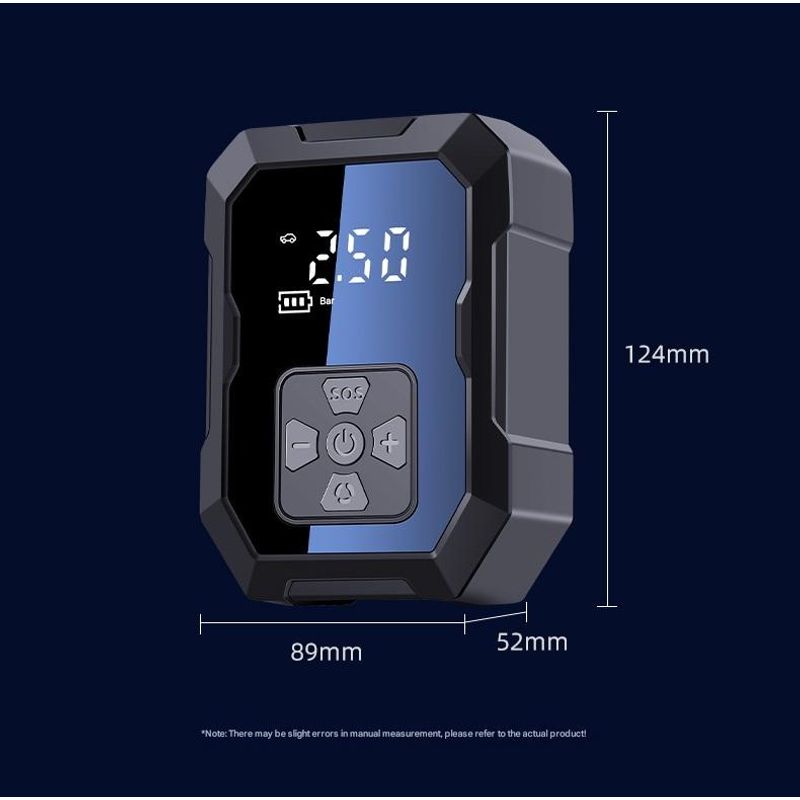 Auto si Moto - Reparatii si depanare - Compresoare auto - Compresor auto cu acumulator MOGODA, 10.3 BAR/150 PSI, Acumulator 4000 mAh, 60L/min, Oprire automata, Husa, WY-7075 - Infinity.ro