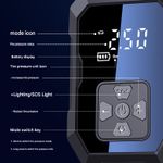 Auto si Moto - Reparatii si depanare - Compresoare auto - Compresor auto cu acumulator MOGODA, 10.3 BAR/150 PSI, Acumulator 4000 mAh, 60L/min, Oprire automata, Husa, WY-7075 - Infinity.ro