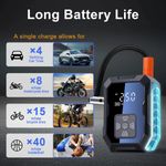 Auto si Moto - Reparatii si depanare - Compresoare auto - Compresor auto cu acumulator MOGODA, 10.3 BAR/150 PSI, Acumulator 4000 mAh, 60L/min, Oprire automata, Husa, WY-7075 - Infinity.ro