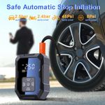 Auto si Moto - Reparatii si depanare - Compresoare auto - Compresor auto cu acumulator MOGODA, 10.3 BAR/150 PSI, Acumulator 4000 mAh, 60L/min, Oprire automata, Husa, WY-7075 - Infinity.ro