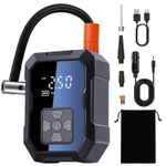 Auto si Moto - Reparatii si depanare - Compresoare auto - Compresor auto cu acumulator MOGODA, 10.3 BAR/150 PSI, Acumulator 4000 mAh, 60L/min, Oprire automata, Husa, WY-7075 - Infinity.ro