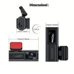 Auto si Moto - Electronice auto - Accesorii electronice auto - Camera auto e-Wantay® DualEye HD 1080P fata + 720P spate, Night Vision, card 64GB inclus - Infinity.ro
