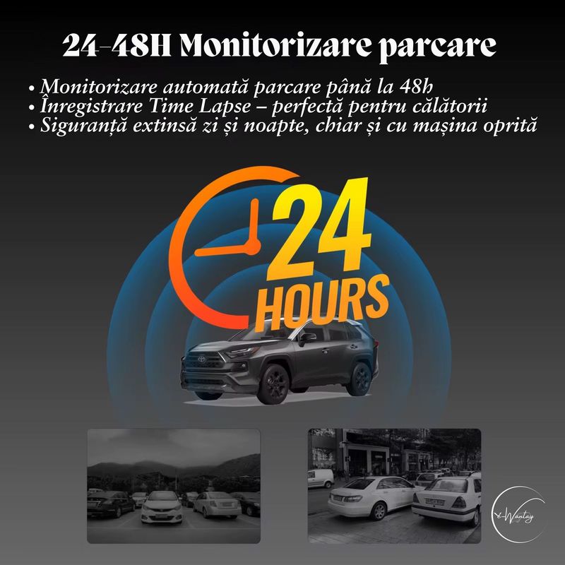 Auto si Moto - Electronice auto - Accesorii electronice auto - Camera auto e-Wantay® DualEye HD 1080P fata + 720P spate, Night Vision, card 64GB inclus - Infinity.ro
