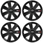 Auto si Moto - Anvelope si jante - Accesorii roti - Capace roti - Set 4 Capace Roti GTX Negru Carbon R17, Pentru Toyota - Infinity.ro
