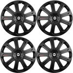 Auto si Moto - Anvelope si jante - Accesorii roti - Capace roti - Set 4 Capace Roti Evo Negru R15, Pentru Fiat - Infinity.ro
