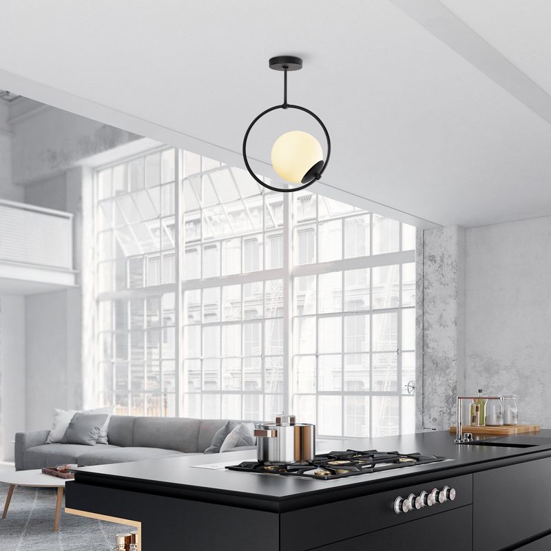 Casa si Gradina - Corpuri si surse de iluminat - Lustre si pendule - Lustra, Opviq, metal, negru, 26x15x39 cm - Infinity.ro