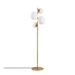 Casa si Gradina - Corpuri si surse de iluminat - Veioze si lampi - Lampadare - Lampadar, Opviq, metal, auriu, 33x33x162 cm - Infinity.ro