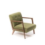 Casa si Gradina - Mobilier - Scaune si fotolii - Fotolii - Fotoliu, Hanah Home, lemn de fag, verde, 69x80x83 cm, material textil - Infinity.ro