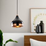 Casa si Gradina - Corpuri si surse de iluminat - Lustre si pendule - Lustra, Opviq, fier, negru cupru, diametru 17 cm, inaltime reglabila - Infinity.ro