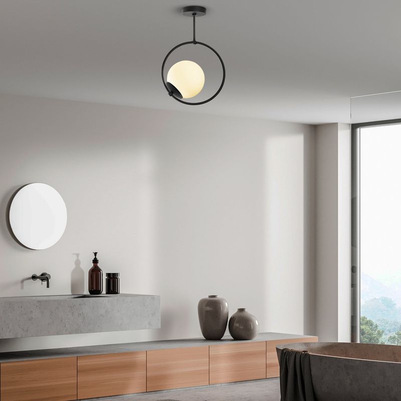 Casa si Gradina - Corpuri si surse de iluminat - Lustre si pendule - Lustra, Opviq, metal, negru, 26x15x39 cm - Infinity.ro