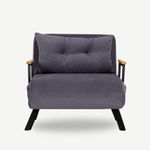 Casa si Gradina - Mobilier - Canapele si coltare - Canapele - Canapea extensibila, Hanah Home, metal, gri, 175x60 cm - Infinity.ro