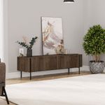 Casa si Gradina - Mobilier - Comode si corpuri - Comode - Comoda tv, Hanah Home, pal melaminat, nuc, 160x45.6x31.4 cm - Infinity.ro