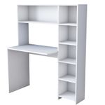 Casa si Gradina - Mobilier - Mese si birouri - Birouri - Birou de studiu, Hanah Home, pal melaminat, alb, 113.2x141.8x40 cm - Infinity.ro