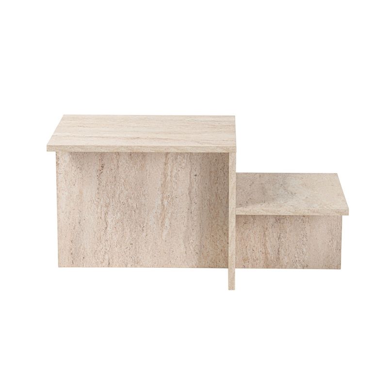 Casa si Gradina - Mobilier - Mese si birouri - Masute de cafea - Masuta de cafea, Hanah Home, pal melaminat, travertin, 90x45x40 cm - Infinity.ro