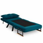 Casa si Gradina - Mobilier - Canapele si coltare - Canapele - Canapea extensibila, Hanah Home, metal, verde petrol, 175x60 cm - Infinity.ro