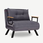 Casa si Gradina - Mobilier - Canapele si coltare - Canapele - Canapea extensibila, Hanah Home, metal, gri, 175x60 cm - Infinity.ro