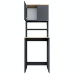 Casa si Gradina - Mobilier - Dulapuri si sifoniere - Dulapuri - Dulap pentru masina de spalat, Hanah Home, pal melaminat, nuc si antracit, 65x60x183.6 cm - Infinity.ro