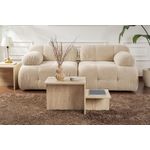 Casa si Gradina - Mobilier - Mese si birouri - Masute de cafea - Masuta de cafea, Hanah Home, pal melaminat, travertin, 90x45x40 cm - Infinity.ro