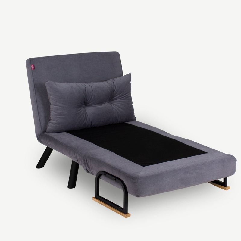 Casa si Gradina - Mobilier - Canapele si coltare - Canapele - Canapea extensibila, Hanah Home, metal, gri, 175x60 cm - Infinity.ro