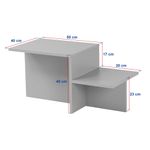 Casa si Gradina - Mobilier - Mese si birouri - Masute de cafea - Masuta de cafea, Hanah Home, pal melaminat, travertin, 90x45x40 cm - Infinity.ro