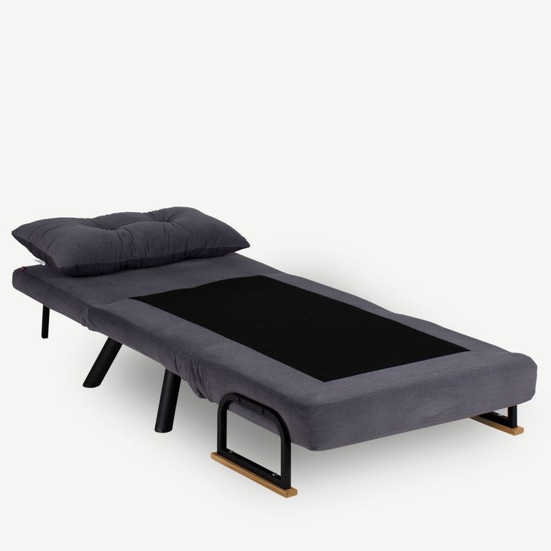 Casa si Gradina - Mobilier - Canapele si coltare - Canapele - Canapea extensibila, Hanah Home, metal, gri, 175x60 cm - Infinity.ro