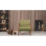 Casa si Gradina - Mobilier - Scaune si fotolii - Fotolii - Fotoliu, Hanah Home, lemn de fag, verde, 69x80x83 cm, material textil - Infinity.ro