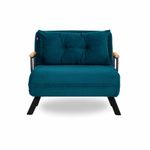 Casa si Gradina - Mobilier - Canapele si coltare - Canapele - Canapea extensibila, Hanah Home, metal, verde petrol, 175x60 cm - Infinity.ro