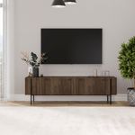 Casa si Gradina - Mobilier - Comode si corpuri - Comode - Comoda tv, Hanah Home, pal melaminat, nuc, 160x45.6x31.4 cm - Infinity.ro