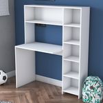 Casa si Gradina - Mobilier - Mese si birouri - Birouri - Birou de studiu, Hanah Home, pal melaminat, alb, 113.2x141.8x40 cm - Infinity.ro