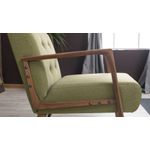 Casa si Gradina - Mobilier - Scaune si fotolii - Fotolii - Fotoliu, Hanah Home, lemn de fag, verde, 69x80x83 cm, material textil - Infinity.ro