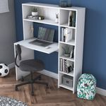 Casa si Gradina - Mobilier - Mese si birouri - Birouri - Birou de studiu, Hanah Home, pal melaminat, alb, 113.2x141.8x40 cm - Infinity.ro