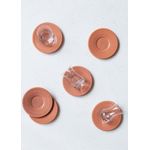 Casa si Gradina - Bucatarie si vesela - Vesela si tacamuri - Farfurii si boluri - Set farfurioare, Hermia, ceramica, somon, 13x13x1 cm, 6 bucati - Infinity.ro