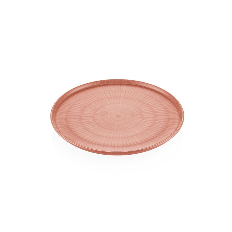 Casa si Gradina - Bucatarie si vesela - Vesela si tacamuri - Farfurii si boluri - Set farfurii, Hermia, ceramica, somon, 26x26x1 cm, 6 piese - Infinity.ro