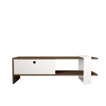 Casa si Gradina - Mobilier - Seturi de mobilier - Seturi living - Set mobilier living, Hanah Home, pal melaminat, nuc, alb - Infinity.ro