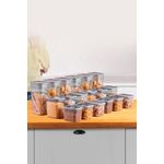 Casa si Gradina - Bucatarie si vesela - Organizare si depozitare bucatarie - Cutii alimentare - Set cutii depozitare alimente, Hermia, plastic, antracit, 18 piese, 3 dimensiuni - Infinity.ro
