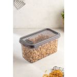 Casa si Gradina - Bucatarie si vesela - Organizare si depozitare bucatarie - Cutii alimentare - Set cutii de depozitare, Hermia, plastic, antracit, 15,2x29,5x15,2 cm, 3 bucati - Infinity.ro