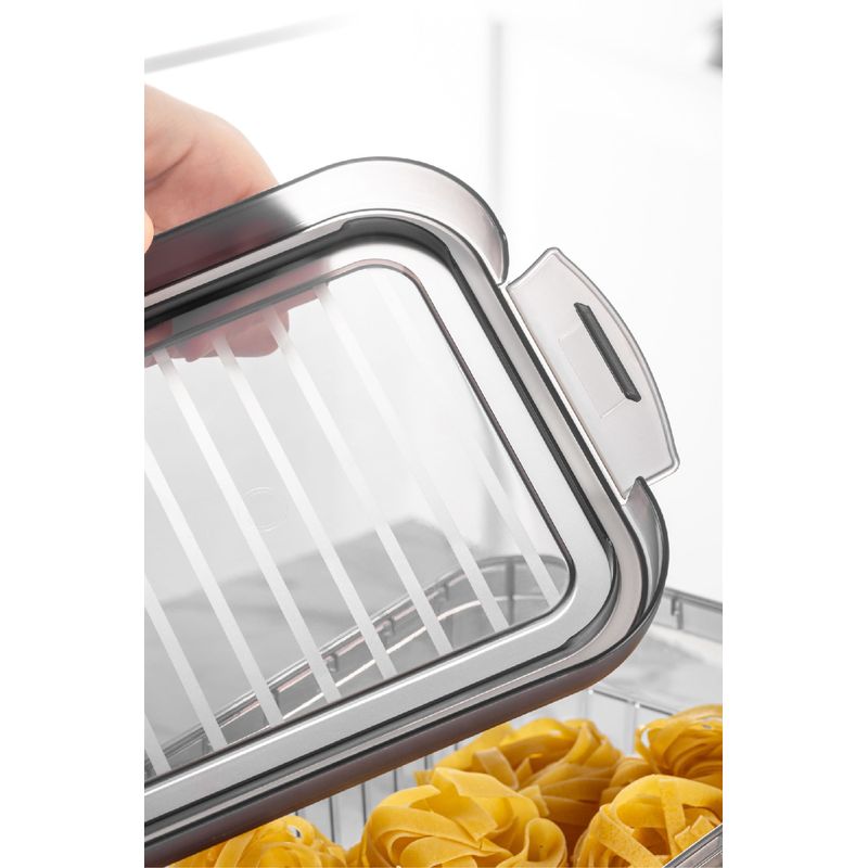 Casa si Gradina - Bucatarie si vesela - Organizare si depozitare bucatarie - Cutii alimentare - Set cutii de depozitare, Hermia, plastic, antracit, 15,2x29,5x15,2 cm, 3 bucati - Infinity.ro