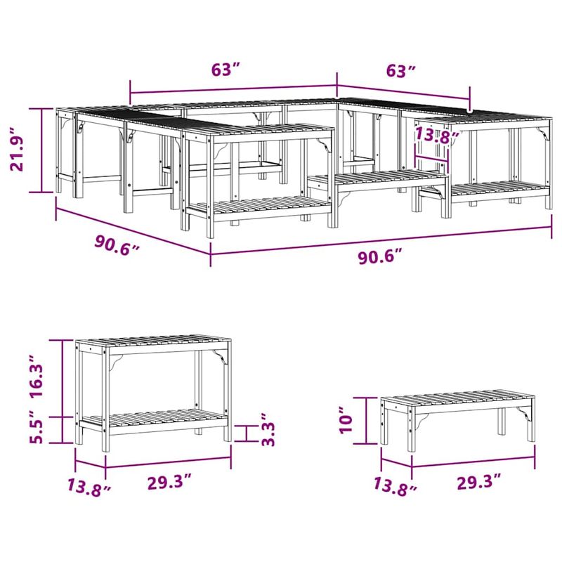 Casa si Gradina - Gradina si terasa - Piscine si accesorii - Accesorii piscine - Imprejmuire pentru Cada cu Hidromasaj Maro 230 x 230 cm - Infinity.ro