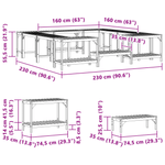 Casa si Gradina - Gradina si terasa - Piscine si accesorii - Accesorii piscine - Imprejmuire pentru Cada cu Hidromasaj Maro 230 x 230 cm - Infinity.ro
