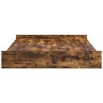 Casa si Gradina - Mobilier - Paturi si accesorii - Paturi - Cadru de pat cu depozitare cu sertar Stejar afumat 150 x 200 cm - Infinity.ro