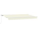 Casa si Gradina - Gradina si terasa - Umbrele si pavilioane - Pavilioane - Cortina Retractabila Manual Crema si Alb 4 x 2 metri - Infinity.ro