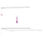 Casa si Gradina - Gradina si terasa - Umbrele si pavilioane - Pavilioane - Cortina Retractabila Manual Crema si Alb 4 x 2 metri - Infinity.ro