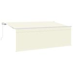 Casa si Gradina - Gradina si terasa - Umbrele si pavilioane - Pavilioane - Cortina Retractabila Manual Crem Alb Maro 400 x 200 cm - Infinity.ro