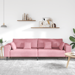 Casa si Gradina - Mobilier - Canapele si coltare - Canapele - Canapea din catifea cu perna cu perna Roz 209 cm Catifea - Infinity.ro