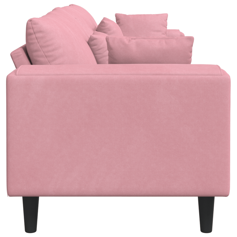 Casa si Gradina - Mobilier - Canapele si coltare - Canapele - Canapea din catifea cu perna cu perna Roz 209 cm Catifea - Infinity.ro