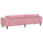 Casa si Gradina - Mobilier - Canapele si coltare - Canapele - Canapea din catifea cu perna cu perna Roz 209 cm Catifea - Infinity.ro