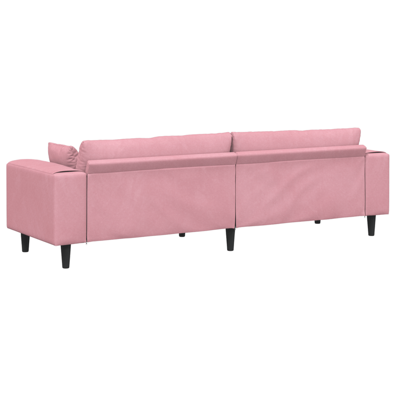 Casa si Gradina - Mobilier - Canapele si coltare - Canapele - Canapea din catifea cu perna cu perna Roz 209 cm Catifea - Infinity.ro