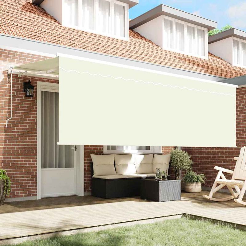 Casa si Gradina - Gradina si terasa - Umbrele si pavilioane - Pavilioane - Cortina Retractabila Crem Alb Maro 400 x 200 cm - Infinity.ro